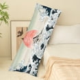 thumbnail image 7 of Long Body Pillow Cover/Case with Hidden Zipper, Waves and Sunset Ukiyo-e Pattern Printed, 20x54 inches, 7 of 7