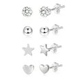 thumbnail image 2 of Lancharmed Silver Plated Studs Earrings for Women, 2 of 8