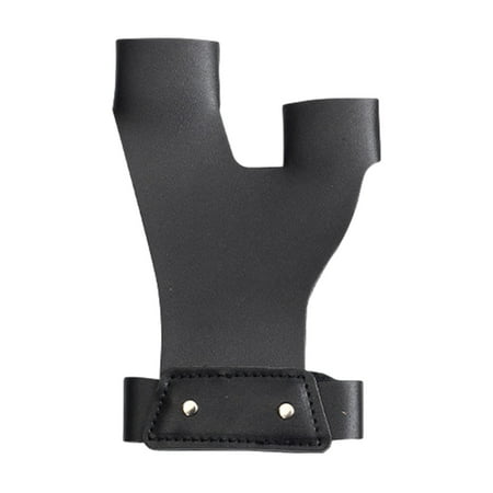 Archery Shoot Glove Faux Leather Hand Guard Youth Adult Finger Protector Outdoor Bow Arrow Hand Protection