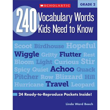 240 Vocabulary Words Kids Need to Know: Grade 2 : 24 Ready-To-Reproduce Packets