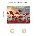 thumbnail image 3 of Nawypu  Red Flowers Canvas Wall Art Poppy Flower Pictures Wall Decor Nature Floral Painting Sunset Picture Prints Framed, 3 of 6