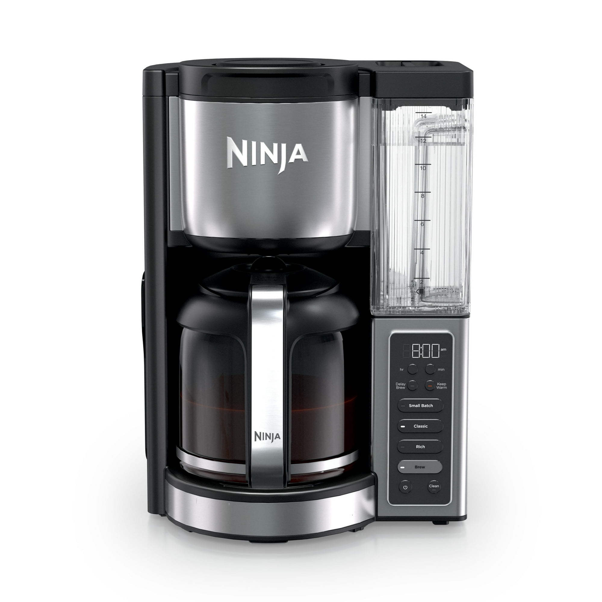 Ninja Fresh Brew 14-Cup Drip Coffee Maker, Classic & Rich Brew Styles, Delay Brew, CE451, Stainless Steel