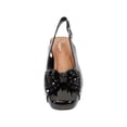 thumbnail image 2 of PEERAGE Cathy Women Extra Wide Width Beaded Bow Dress Slingback BLACK 7.5, 2 of 6