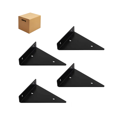 thumbnail image 1 of 4pz  Soportes para Repisas Flotantes Belug, negras, 1 of 5
