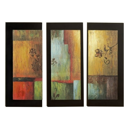 Aspire Home Accents Modern Wall Plaque - Set of 3 - 11.5W x 26H in. ea.