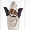 thumbnail image 2 of Pijama de tiburón ballena asesino, saco de dormir, Cocodrilo, pingüino, manta para siesta, gruesa, grande, cálida, conjuntos de Bata Fivean unisex, 2 of 2