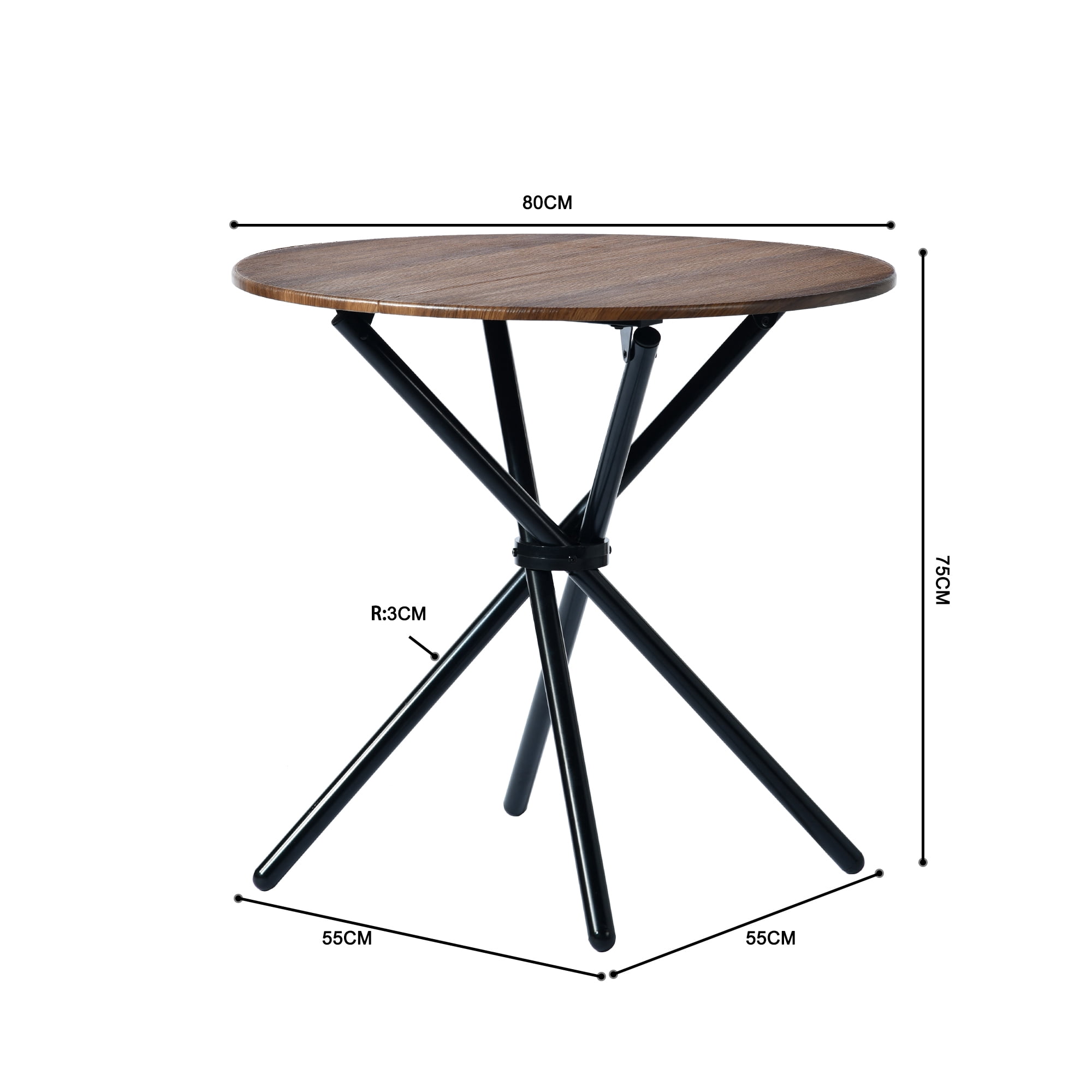 Homy Casa Round Conference Room Table, 31.5" Meeting & Training Table for Office, Breakout