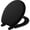 Black, variant on Mayfair 46EC 034 Molded Wood Toilet Seat with Lift-Off Hinges, Round, Sky Blue — Standard Mounting Hardware, Drop-In Replacement