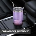 thumbnail image 7 of Marble Purple & Gold 40oz Stainless Steel Vacuum Insulated Tumbler with Lid and Straw for Water Iced Tea Coffee Smoothie and More, 7 of 7