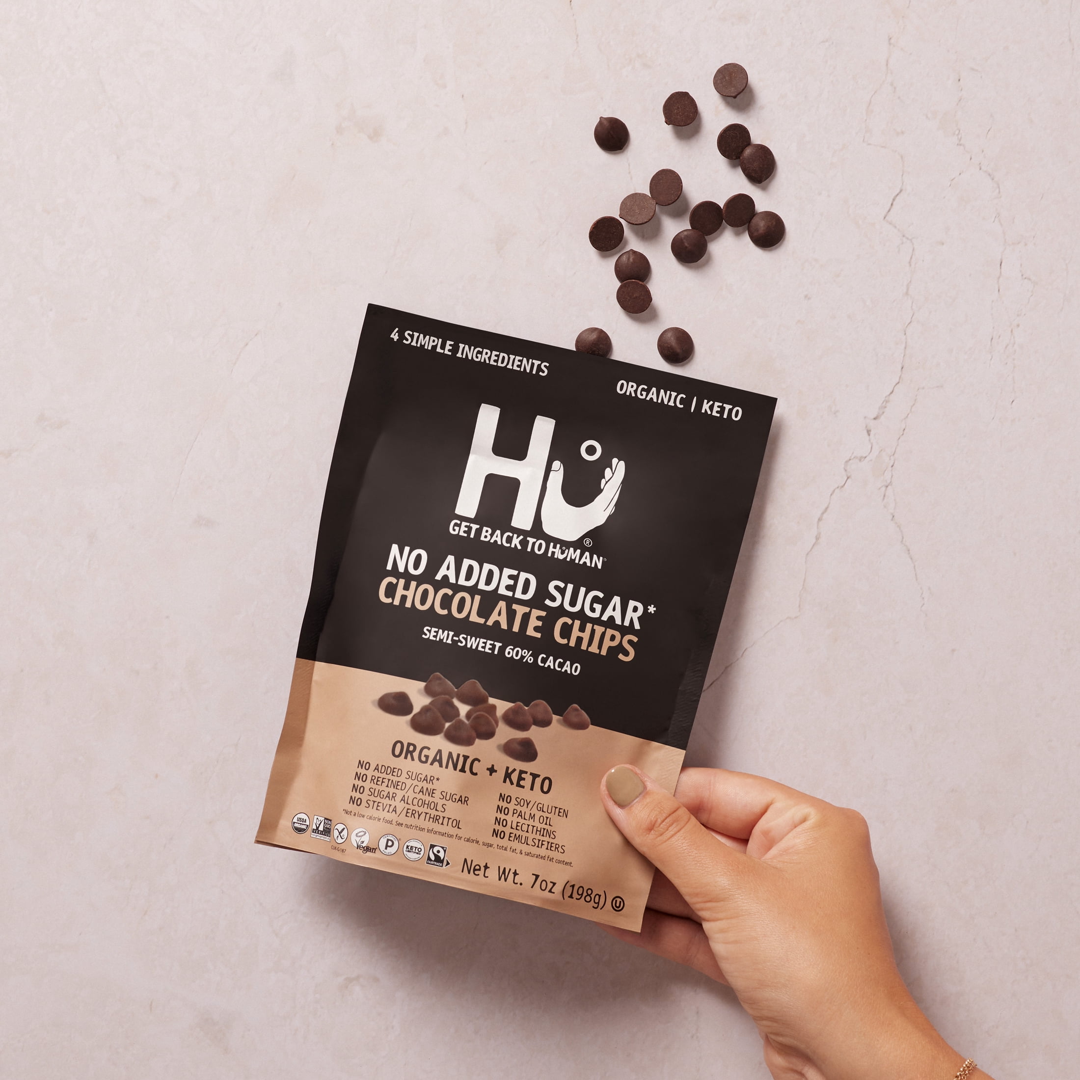 Hu No Added Sugar Chocolate Chips