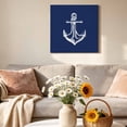 thumbnail image 6 of Canvas Wall Art Coastal Canvas Art Print Illustration Anchor Rope Pictures Wall Decor for Living Room Bedroom Artwork Decorations Stretched Framed Ready to Hang 16"x16", 6 of 9