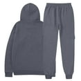 thumbnail image 5 of MLQIDK Mens Workout Gym Track Suits Big and Tall Fleece Hoodie and Sweatpants 2 Piece Set Athletic Winter Casual Sweatsuits Jogging Suit Lounge Outfit Purple S, 5 of 5