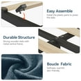 thumbnail image 6 of Bed Frame with 2 Large Storage Drawer ,Upholstered Platform Bed   with Storge Bookcase Headboard,Easy Assembly, No Box Spring Needed,Noise-Free,Soft Curved Bed Frame, 6 of 9