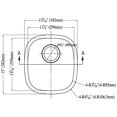 thumbnail image 2 of Dawn Kitchen & Bath 3237 13.5 in. L Undermount Bar Sink - 20 Gauge, 2 of 5