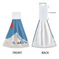 thumbnail image 2 of Yayeee Kitchen Hanging Hand Towels Set of 2 with Loop Bathroom Absorbent Tie Towel, Snow Mountain, 2 of 5