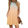 thumbnail image 2 of JINMGG 2026 Summer Dresses under $10.00 Women Fashion Summer Casual Sleeveless Round-Neck Printing Dress Loose Dress, 2 of 6