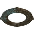 thumbnail image 3 of Ekena Millwork 11 1/8"OD x 6 1/8"ID x 5/8"P Benson Ceiling Medallion (Fits Canopies up to 6 1/8"), Hand-Painted Bronze Blue Patina, 3 of 7