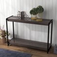 thumbnail image 3 of CazToi Slim 2-Tier Console Table Entryway Sofa Table for Living Room Easy Assembly, 3 of 8