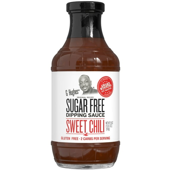 G Hughes Sugar Free Sweet Chili Dipping Sauce, 18 oz