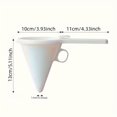 thumbnail image 5 of 1pc Kitchen DIY Convenient Chocolate Candy Funnel Mold White Foodgrade Plastic Pancake Cream Batter Dispenser, Black Small Paper Cup Bakeware Tool, 5 of 5
