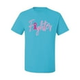 thumbnail image 2 of Wild Bobby, Fighter Breast Cancer Survivor, Breast Cancer Awareness, Men Graphic Tee, Light Turquoise, 3X-Large, 2 of 4