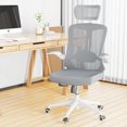 thumbnail image 4 of Ergonomic Office Chair, Home Office Desk Chair with Adjustable Headrest & Lumbar Support, Swivel High Back Computer Chair, Breathable Mesh Chair, PU Silent Wheels, Flip-Up Arms, 4 of 12