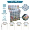 thumbnail image 6 of Easter Bunny Gnomes Table Runner - 120 Inch Long Spring Easter Eggs Floral Blue Plaid Cotton and Linen Blended Dress Scarves Farmhouse Table Runner for Kitchen Dining, Coffee Table, 13" x 120", 6 of 8