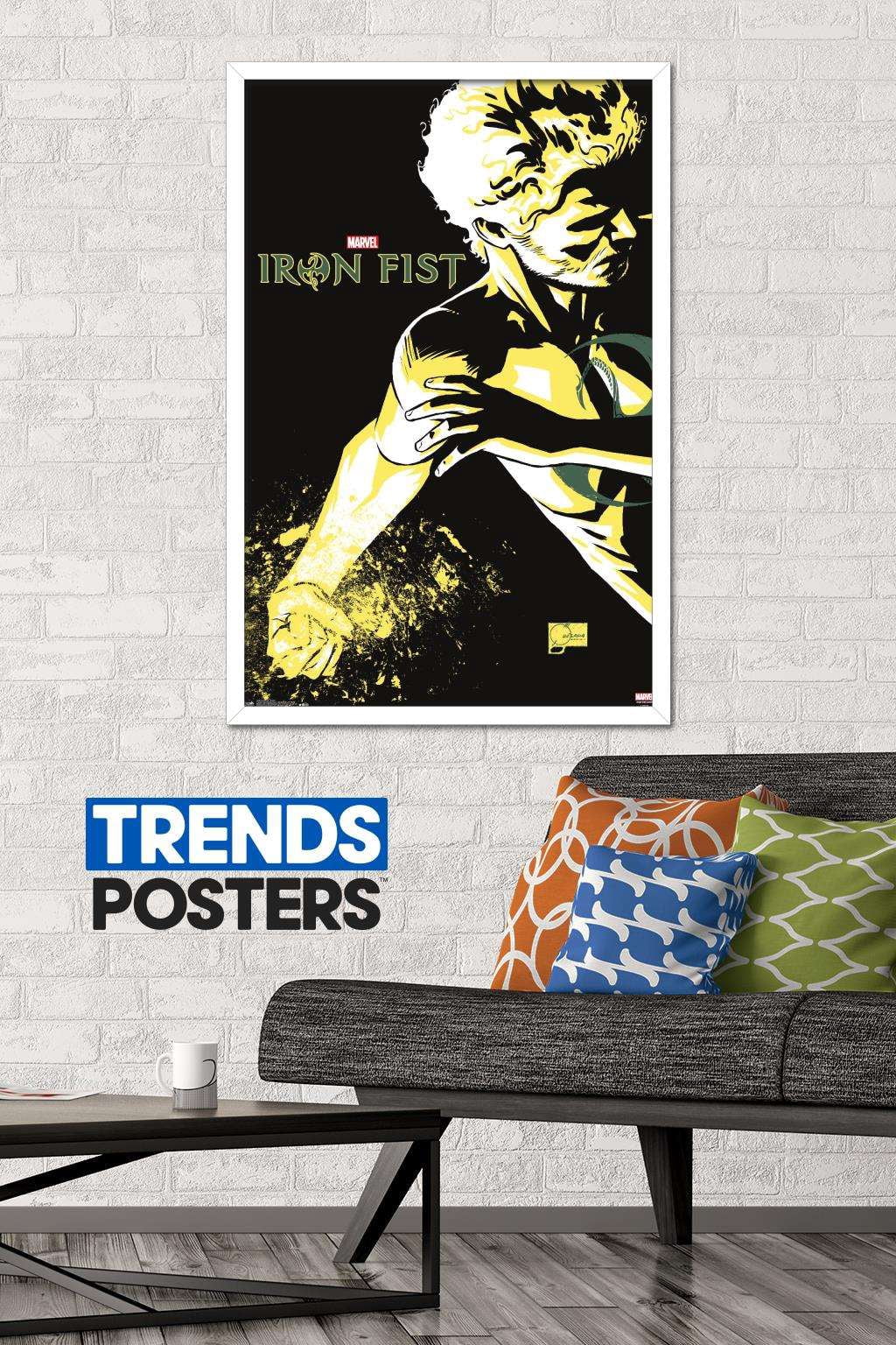 Marvel Comics TV - Iron Fist - Promo Wall Poster, 22.375" x 34", Framed