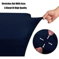 thumbnail image 3 of GFDYREE 2 Pack 6ft Stretch Spandex Navy Blue Table Cover for Standard Folding Tables - Universal Rectangular Fitted Tablecloth Protector for Wedding, Banquet & Party, 3 of 7