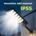 thumbnail image 5 of VOLIVO 2PACK Solar Street Light, 180 LED Beads Solar Motion Lights Outdoor Waterproof with Remote for Patio Parking Lot Garage Yard, 5 of 8
