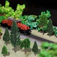 thumbnail image 5 of 22 Pieces Model Trees 1.18-6.29 Inch Mini Diorama Trees Mixed Model Tree Train Trees Miniature Forest Railroad Scenery Pine Trees Architecture Trees For Diy Scenery Landscape, Natural Green, 5 of 7