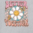 thumbnail image 3 of Better Together T-Shirt Vintage Retro Boho Style 70s Floral Vibe Hippie Peace Love Friendship Bohemian Women's Tee, 3 of 7