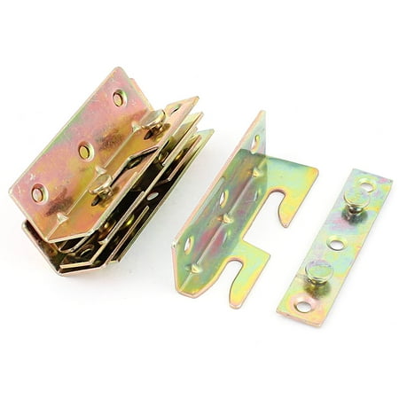 - 4/8/12 Sets Furniture Wood Bed Rail Bracket Fitting Snap Connectors