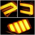 thumbnail image 6 of DNA Motoring For 17-19 Ford F250 F350 Super Duty Chrome Amber LED DRL Dual Projector Headlight lamps Pair, 6 of 10