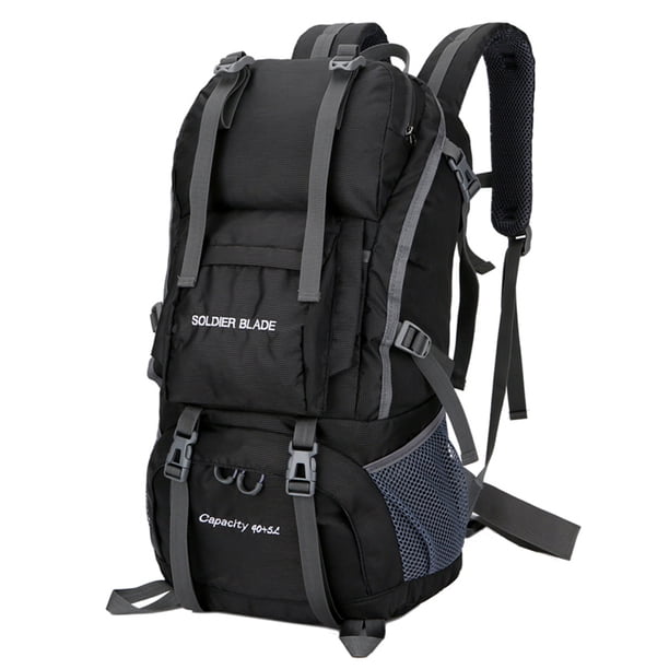 Pack Montañismo Mochila de senderismo de camping 50L Mochila de alpinismo de gran capacidad Mochila de viaje impermeable SOLDIER BLADE Pack Montañismo