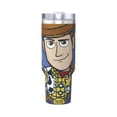thumbnail image 2 of Woody Buzz Story Bouteille d'Eau 40oz Ice Bully avec Poignée Paille de Bouteille Sport Isolée en Acier Inoxydable Réutilisable Étanche Gobelet de Voiture, 2 of 9