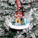 thumbnail image 1 of Resina De Navidad Navidad Familia Diy Bendiciones Escritas A Mano Colgantes De Muñeco De Nieve Regalo Para Amigo O Familia Speravity HA040823-01, 1 of 6