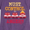 thumbnail image 3 of Inside Out - Must Control Anger - Toddler And Youth Girls Short Sleeve Graphic T-Shirt, 3 of 5