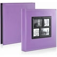 thumbnail image 2 of Ywlake Photo Album 4x6 500 Pockets Photos, Extra Large Capacity Family Wedding Picture Albums Holds 500 Horizontal and Vertical Photos Purple 500 Pockets Purple, 2 of 8