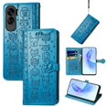 thumbnail image 1 of Funda Cartera FOXDOCK para Honor 90 Lite , Flip PU con Relieve de Gatos y Perros, Tarjetero y Soporte, 1 of 6