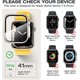thumbnail image 2 of Apple Watch New S10 Button 42mm [Funda estilo Apple Watch Ultra], funda protectora para iWatch con aspecto ultra y película de vidrio templado, adecuada para hombres y mujeres (41 mm, Starlight), 2 of 5
