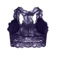 thumbnail image 4 of Zpanxa Bras for Women, Women's Plus Size Lace Bralette Wireless V-Neck Comfortable Crop Top, 4 of 4