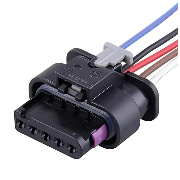 Connecteur de Capteur de Flux d'Air Masse à 5 Broches (MAF) - Faisceau de Câbles Compatible avec VW Jetta, Compatible avec Audi A6, A7, A8, Q5 - Faisceau de Câblage de Remplacement pour Connecteur Pigtail, 4F0973705, 1-1718806-1