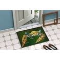 thumbnail image 2 of Carolines Treasures MW1157MAT Go Green Crab Door Mat Indoor Rug or Outdoor Welcome Mat 18x27 Doormat 18H X 27W, 2 of 2