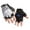 Grey, variant on HNMKIU Breathable Half Finger Sports Gloves for Kids Outdoor Cycling Training and Play Blue,4-6