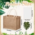 thumbnail image 3 of Paquete de 12 bolsas de yute de arpillera Paterr, color marrón, 32 x 21 x 13 cm, 3 of 6