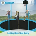 thumbnail image 4 of EUROCO 14FT Trampoline with Enclosure Net for Kids and Adults, Recreational Trampolines with Ladder & Baketball, 4 of 8