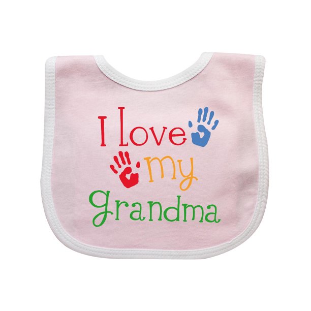 I Love My Grandma Baby Bib
