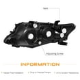 thumbnail image 3 of For 2010 2011 2012 Lexus RX350 Headlights Black Headlamps 10 11 12 Sets L+R pair, 3 of 6