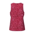 thumbnail image 5 of Xecao Red Glitter Men's Tank Top Workout Quick Dry Sleeveless Gym Jogging Muscle Shirts Summer Swim Beach Tops, 5 of 9